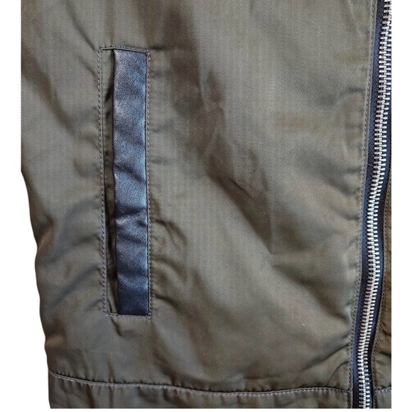 Zara Men's Military-Style Olive Green Zip Jacket - Picture 4 of 7